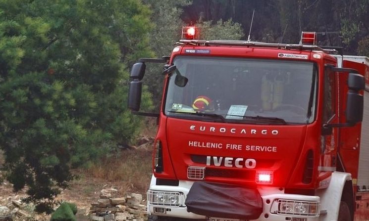 Πυρκαγιά σε Χαμηλή Βλάστηση στον Διόνυσο Ορχομενού Βοιωτίας