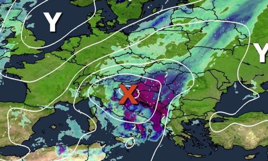 Ραγδαία Επιδείνωση του Καιρού με Έντονες Βροχές και Καταιγίδες